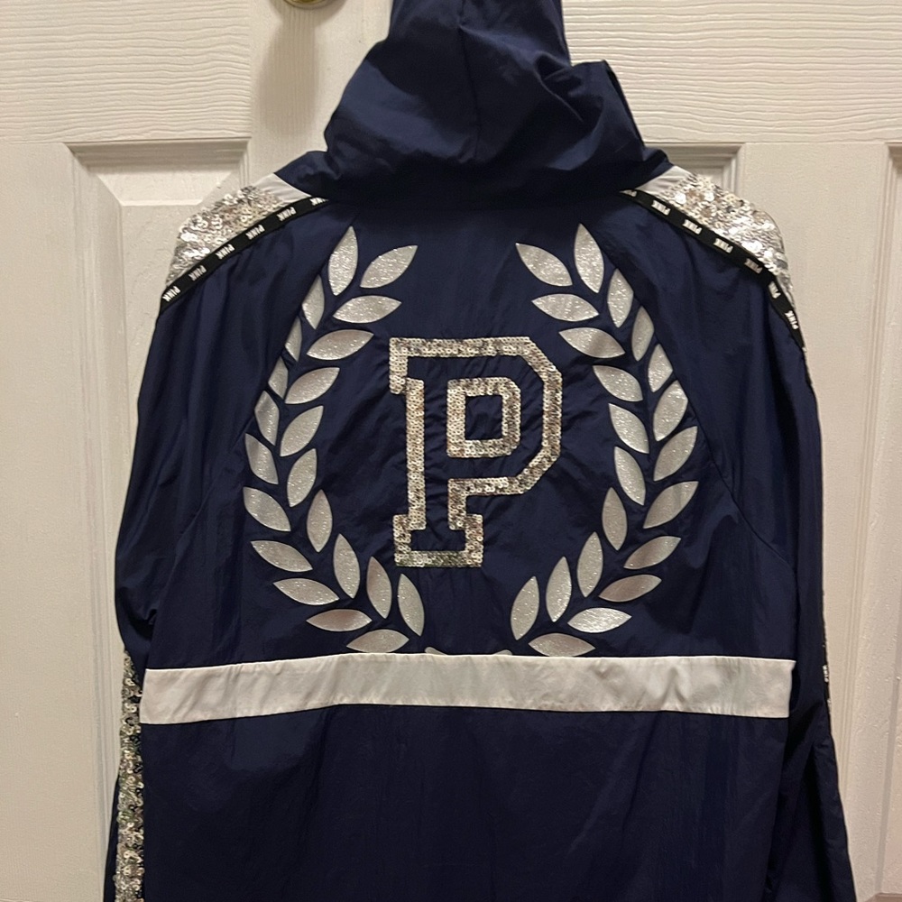 PINK Bling Anorak Windbreaker Hoodie Jacket